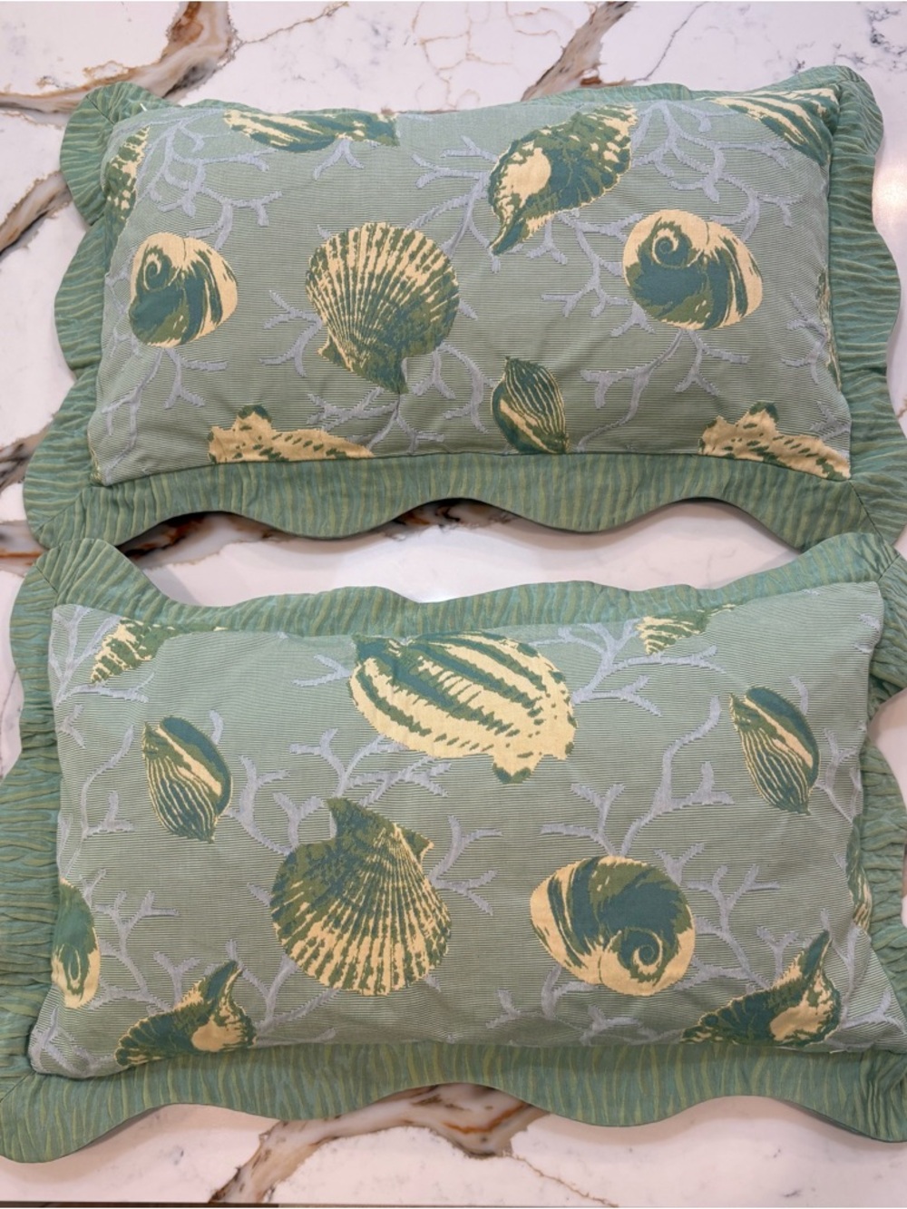 Pierre Frey Coastal Throw Pillow Cover Set. Reverse to all green-see photos - Picture 2 of 4